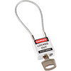 Safety Padlocks - Compact Cable, White, KD - Keyed Differently, Steel, 108.00 mm, 1 Piece / Box